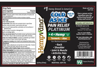 Label (Platinum Hempvana Painrollon  Withturmeric R2)